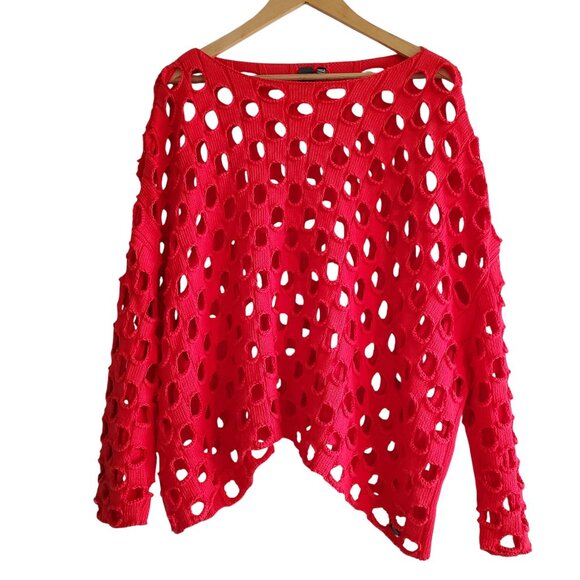 Shannan Passero Red Lula Pullover Sweater Size M - Picture 2 of 5